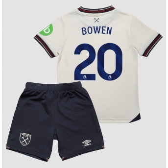 Billige Fotballdrakt West Ham United Jarrod Bowen #20 Replika Bortedraktsett Barn 2025-26 Kortermet (med bukser)